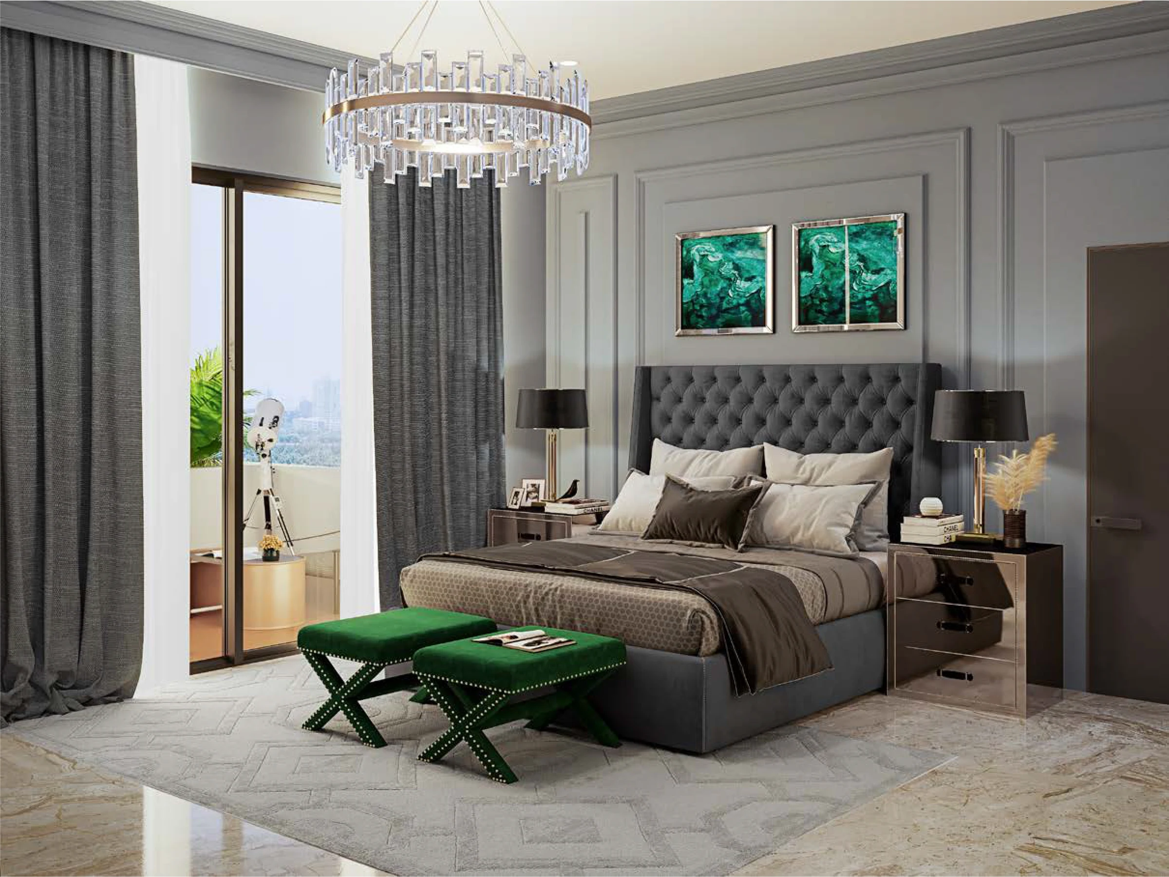Bedroom — Willow residence.