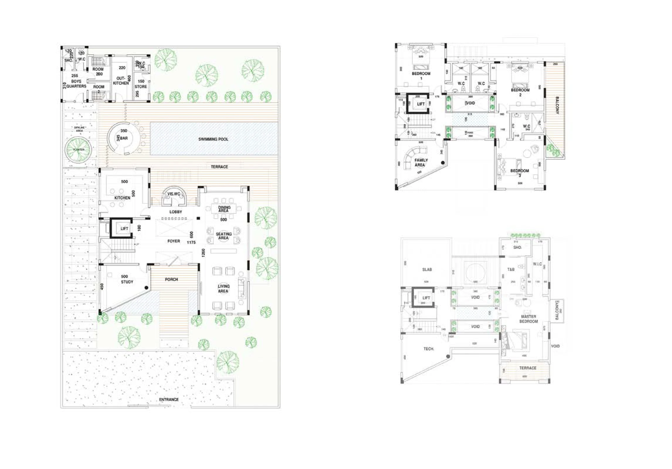 Maple residence — floor plan.