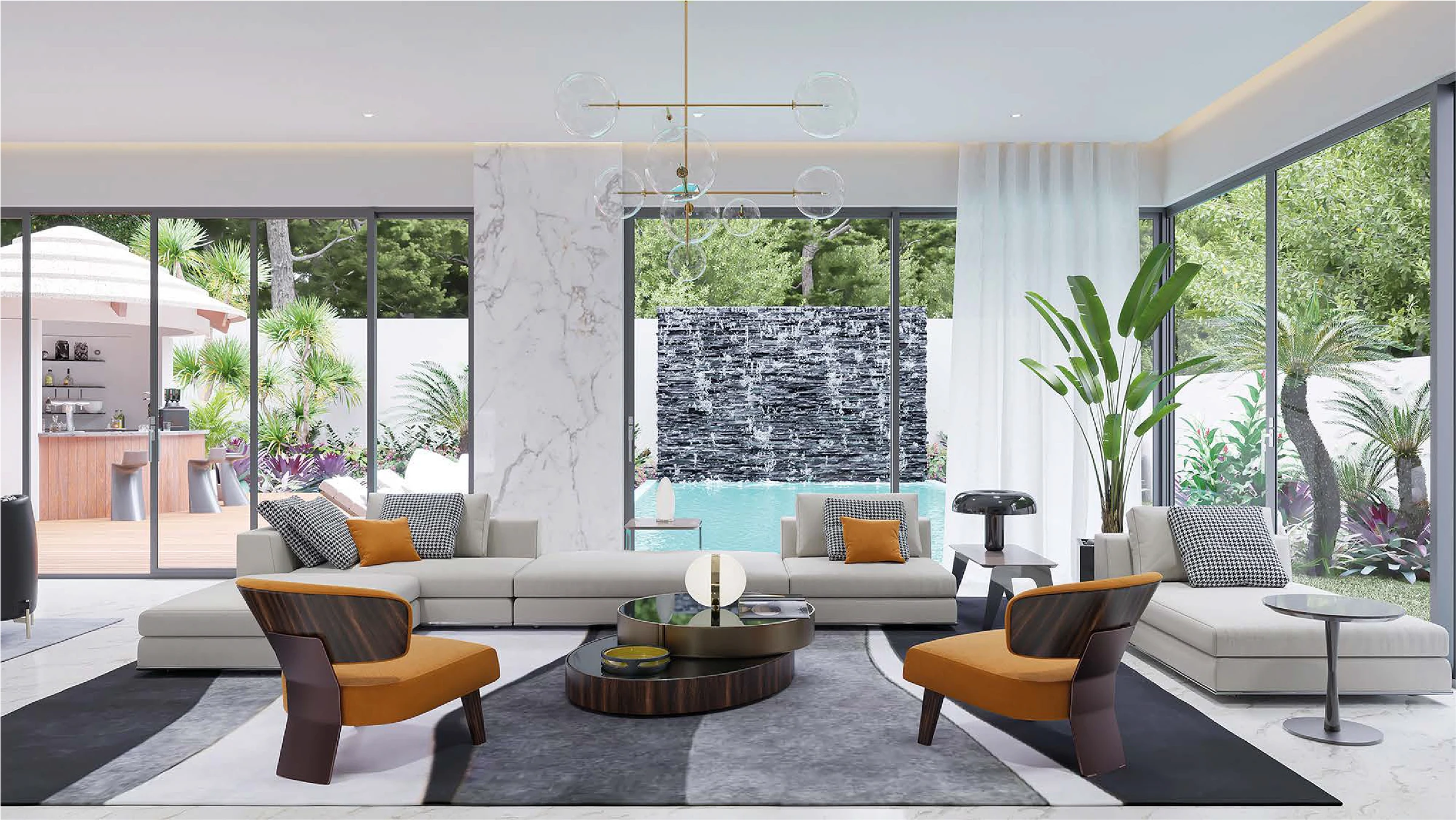 Living room — Elm residence.