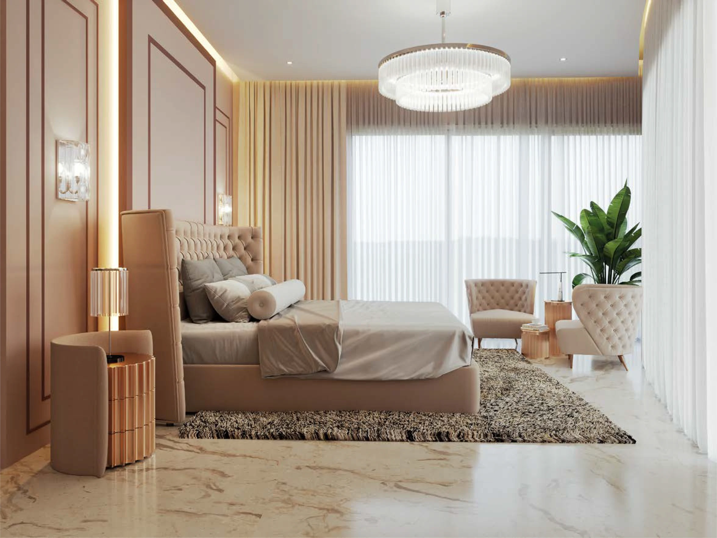 Bedroom — Aspen residence.