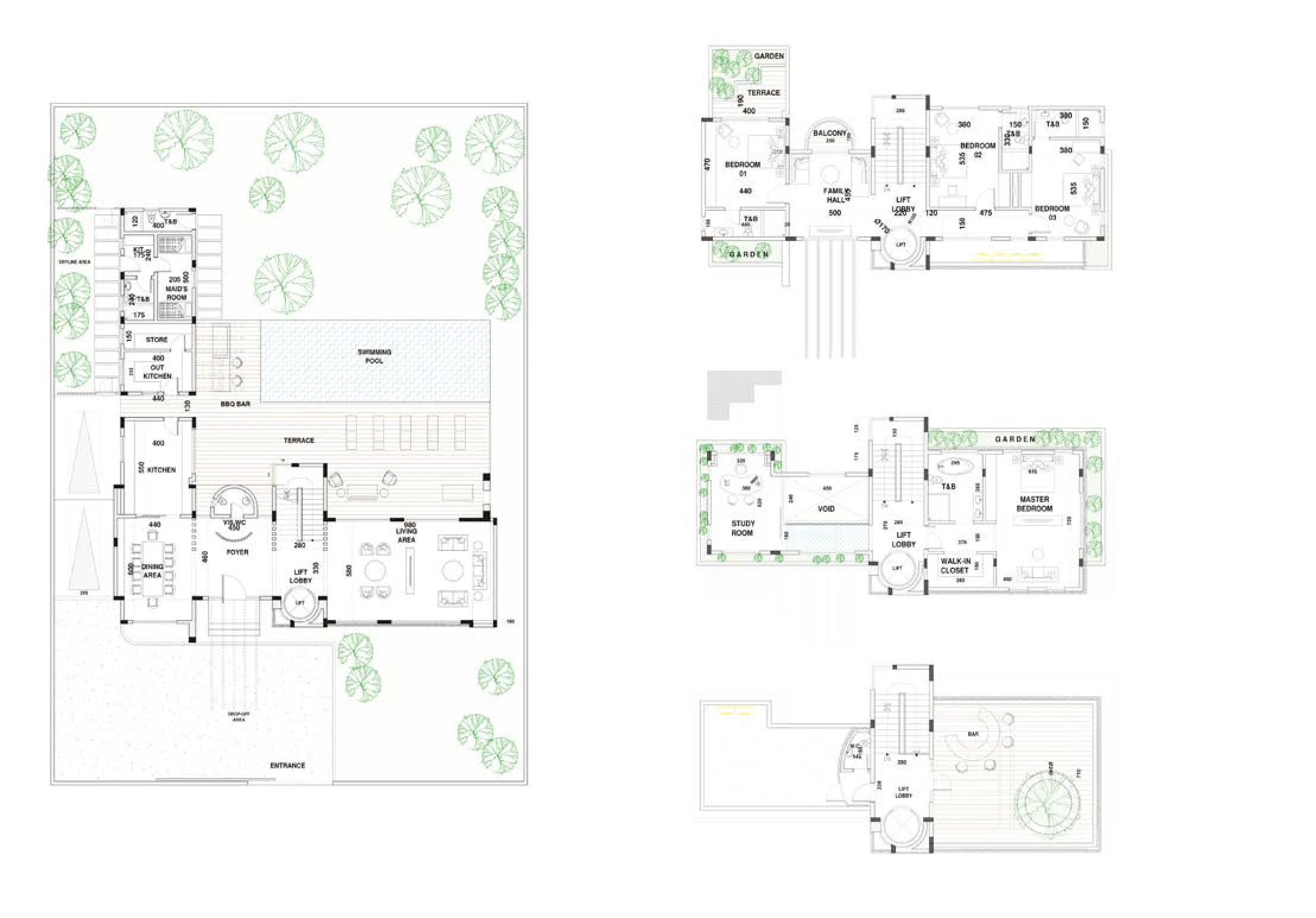 Willow residence — floor plan.