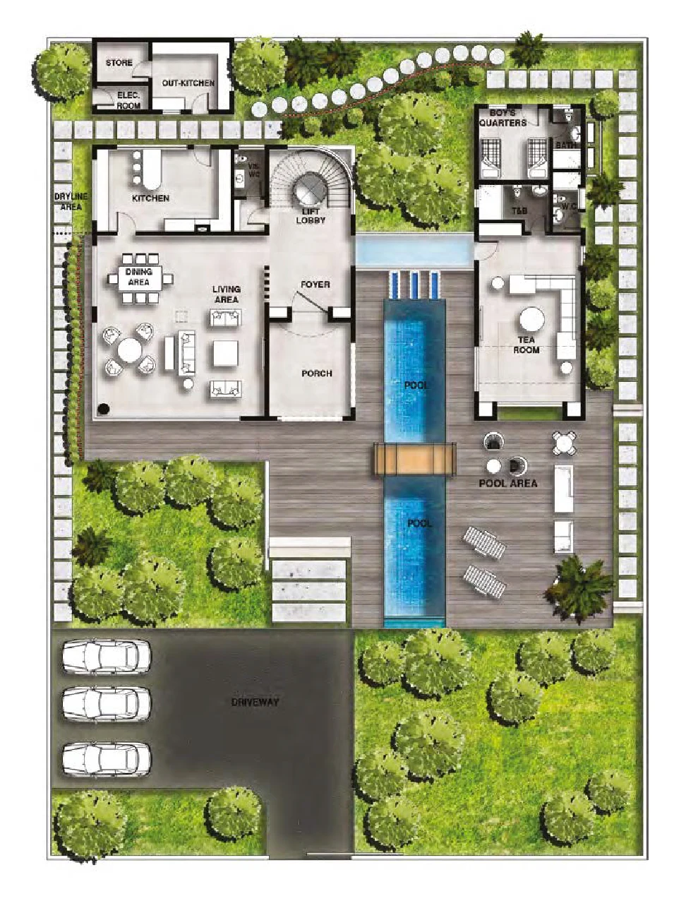 Sage residence — floor plan.
