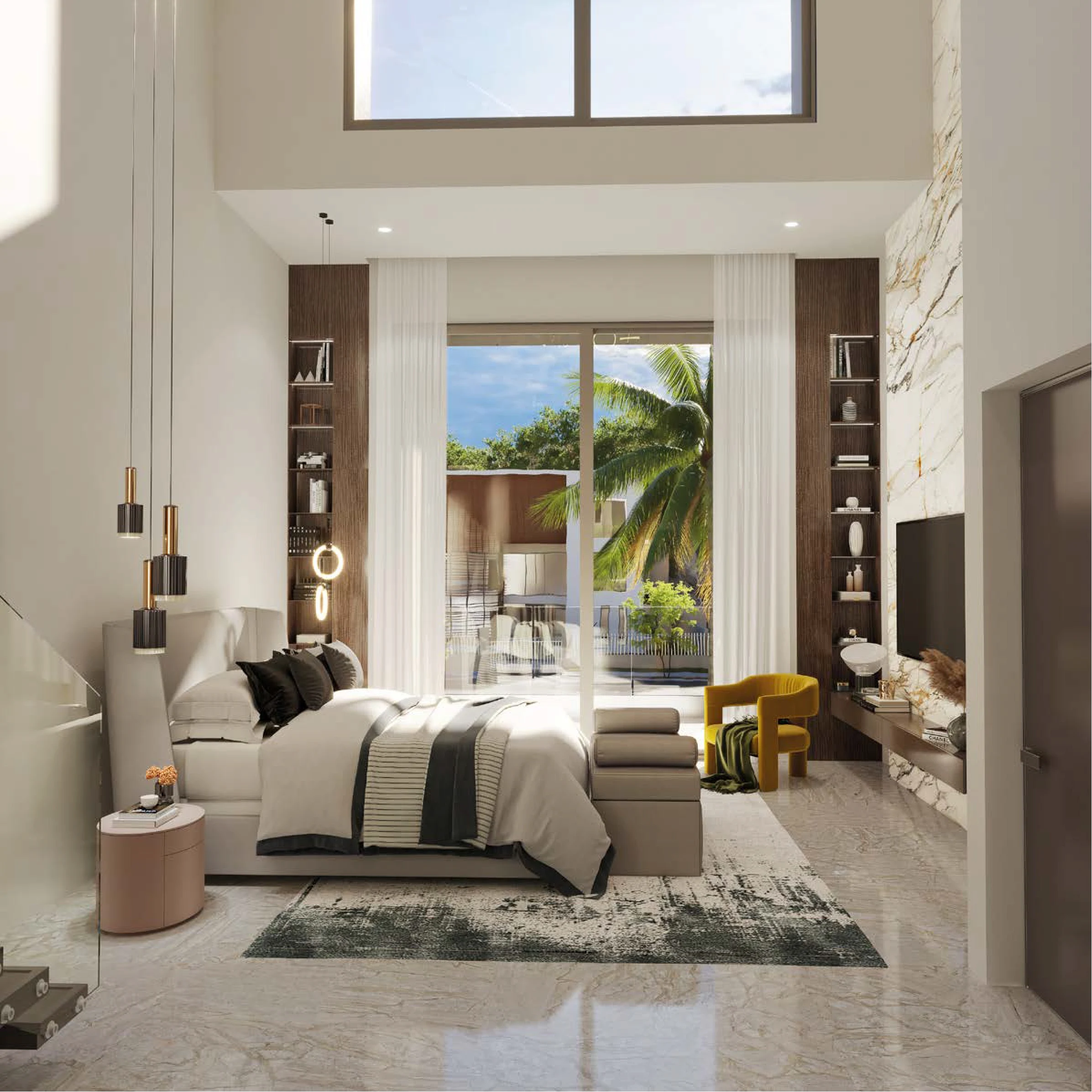 Master bedroom — Sage residence.