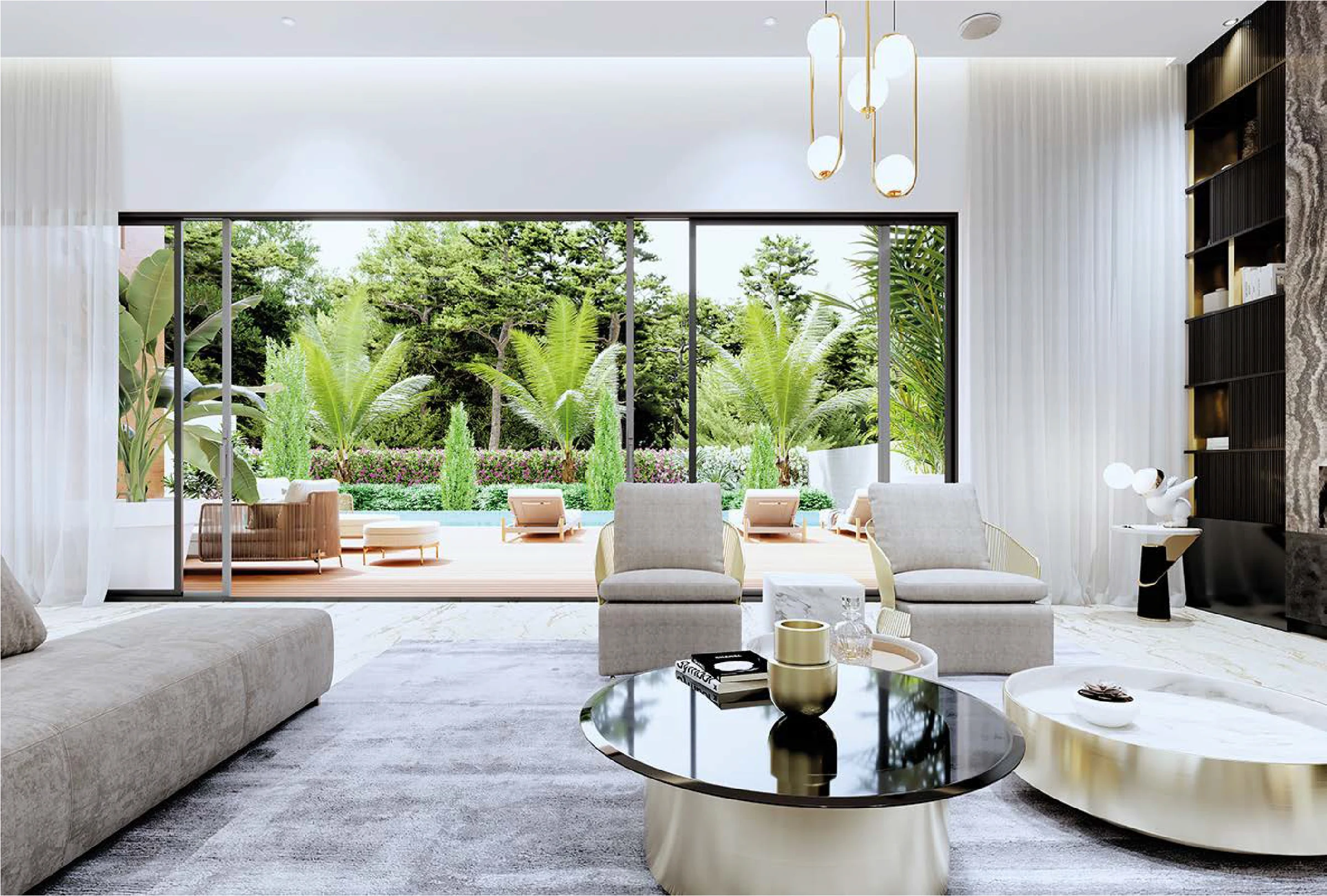 Living room — Willow residence.