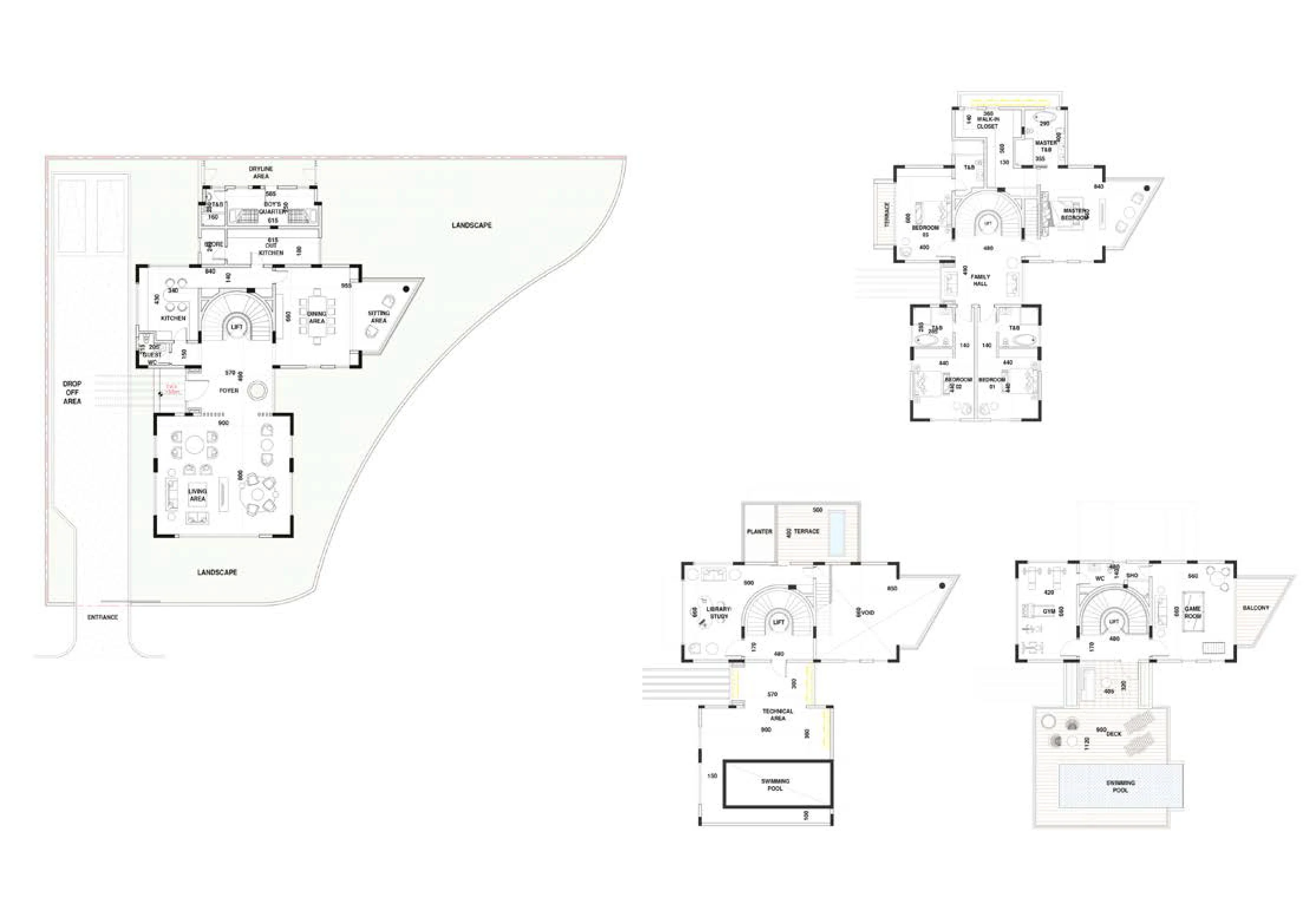 Cedar residence — floor plan.